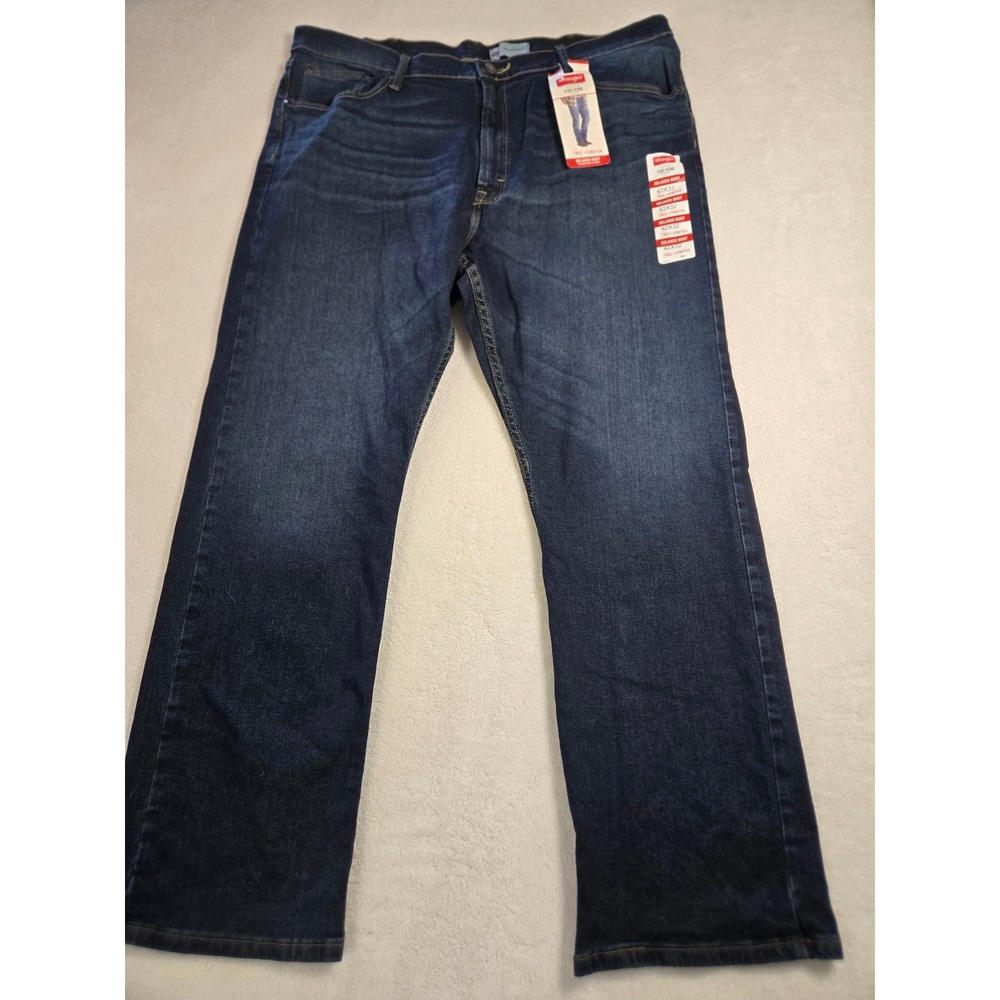 Wrangler Five Star Premium Relaxed‎ Boot Jeans Mens 42x32 Dark Wash  NWT